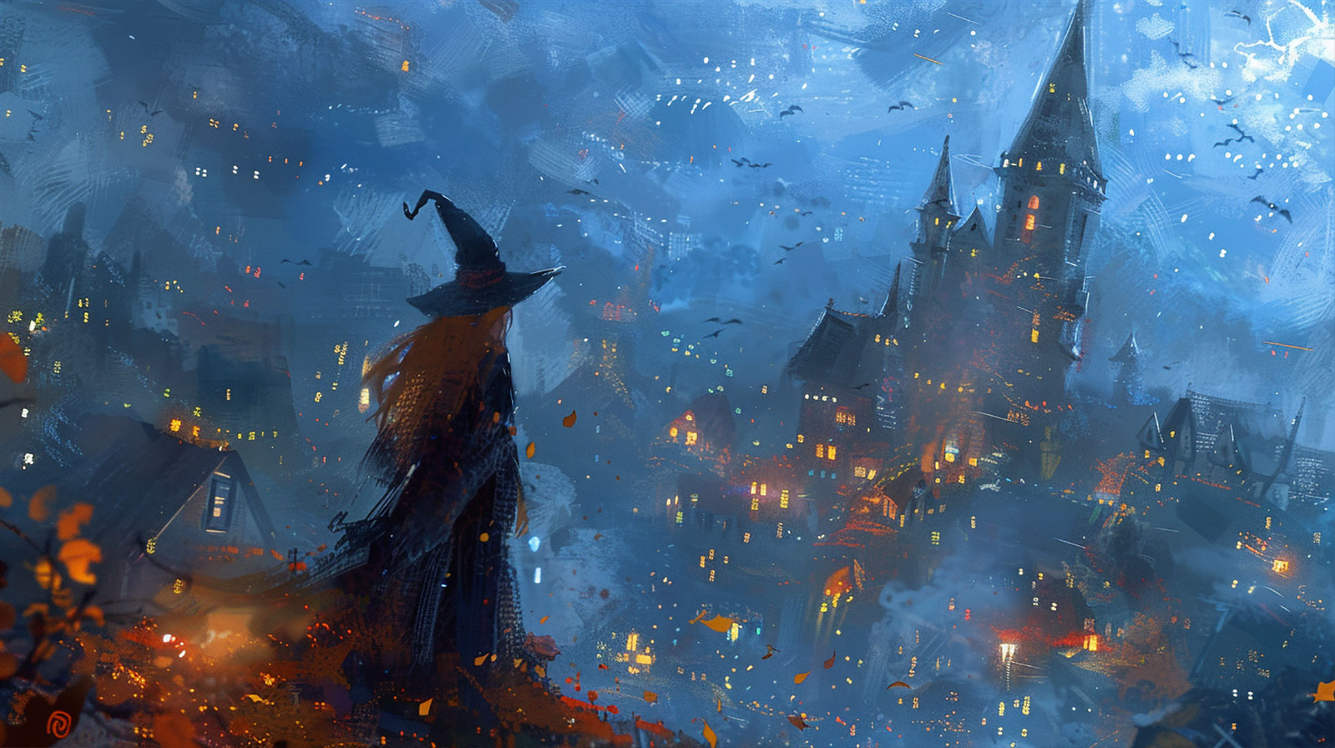 Bewitching Halloween Witch Desktop Images