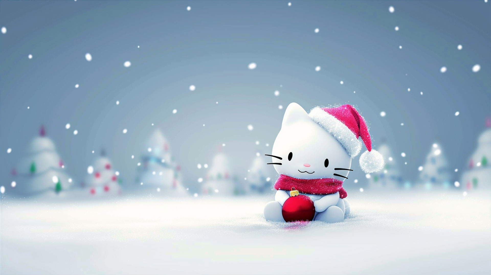 HD Hello Kitty Christmas Desktop Backgrounds in 1920x1080