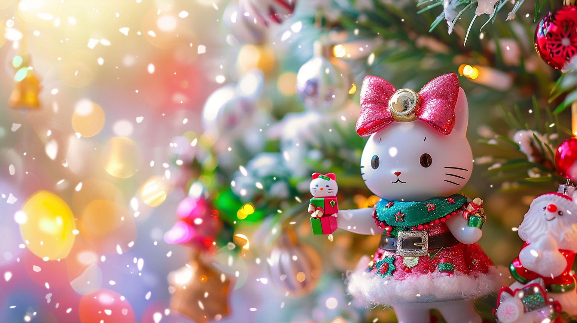 Hello Kitty Christmas Desktop Backgrounds in Ultra HD