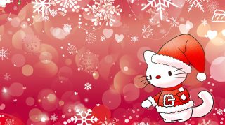 Hello Kitty Christmas Desktop Backgrounds in 4K Quality