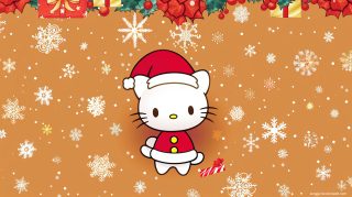 Festive Hello Kitty Christmas Backgrounds for Your Desktop