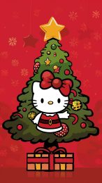 Hello Kitty Christmas iPhone Wallpaper in HD