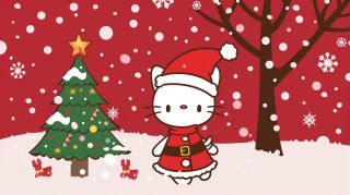 Ultra HD Hello Kitty Merry Christmas Wallpaper Download