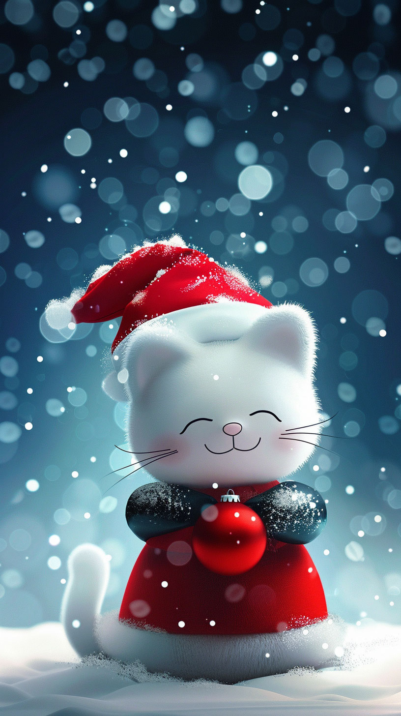 Free Download Hello Kitty Merry Christmas Wallpaper