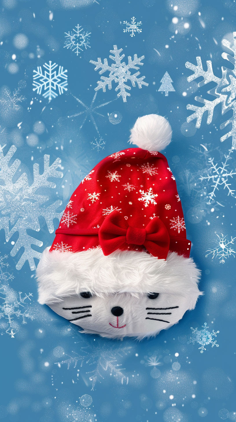 4K Hello Kitty Merry Christmas Phone Wallpaper