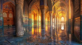 AI Wallpaper: Enchanting Islamic Architecture in Ultra HD