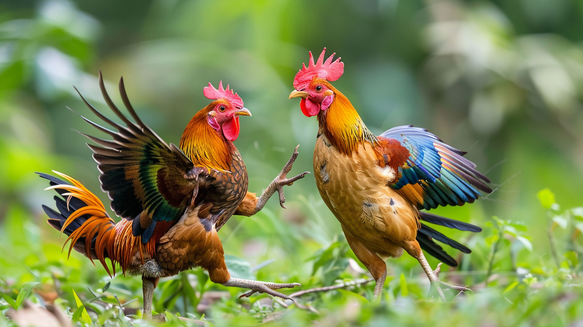 Free 8K rooster fight royalty-free photos