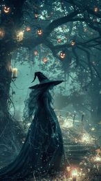 Spine-Tingling Scary Halloween Witch iPhone Wallpapers