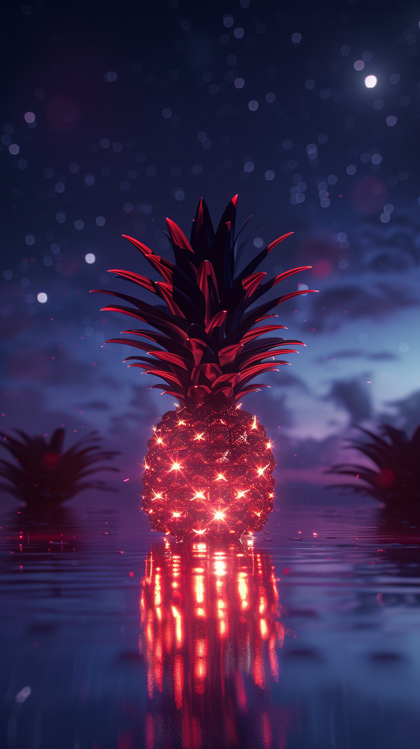 Download Free Abstract Pineapple Wallpaper for 9:16 Screens