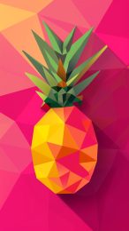 Unique Abstract Pineapple Picture for Exclusive Mobile Wallpaper