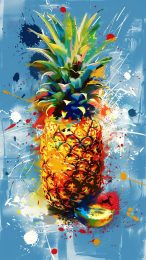 Trendy HD Abstract Pineapple Wallpaper for All Smartphones