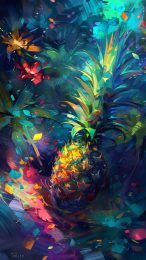 Fresh Abstract Pineapple Image for Your Phone Background