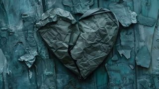 1920x1080 Broken Heart Dark Blue Wallpaper