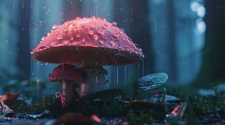 HD Aesthetic Mushroom Background for Desktop