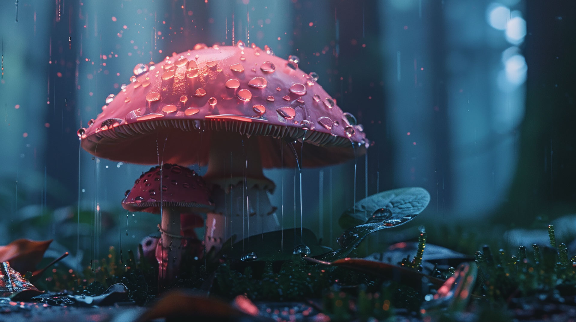 HD Aesthetic Mushroom Background for Desktop