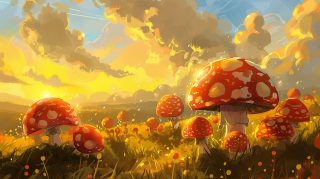 Aesthetic Mushrooms: Free 1920x1080 HD Wallpapers