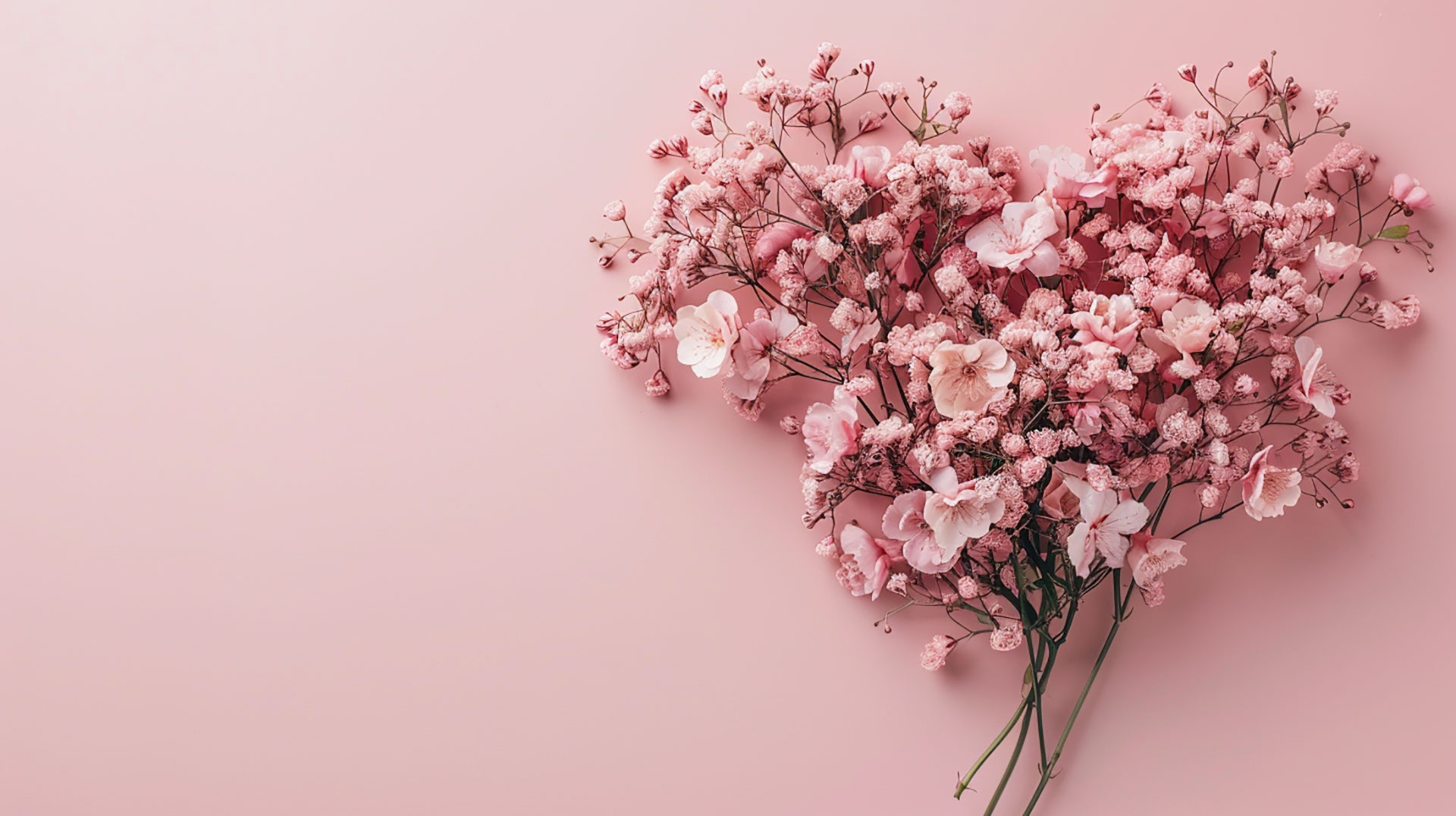 Digital Background of Pink Aesthetic Valentine's Day