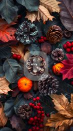 Vintage Thanksgiving Charm Aesthetic Wallpaper