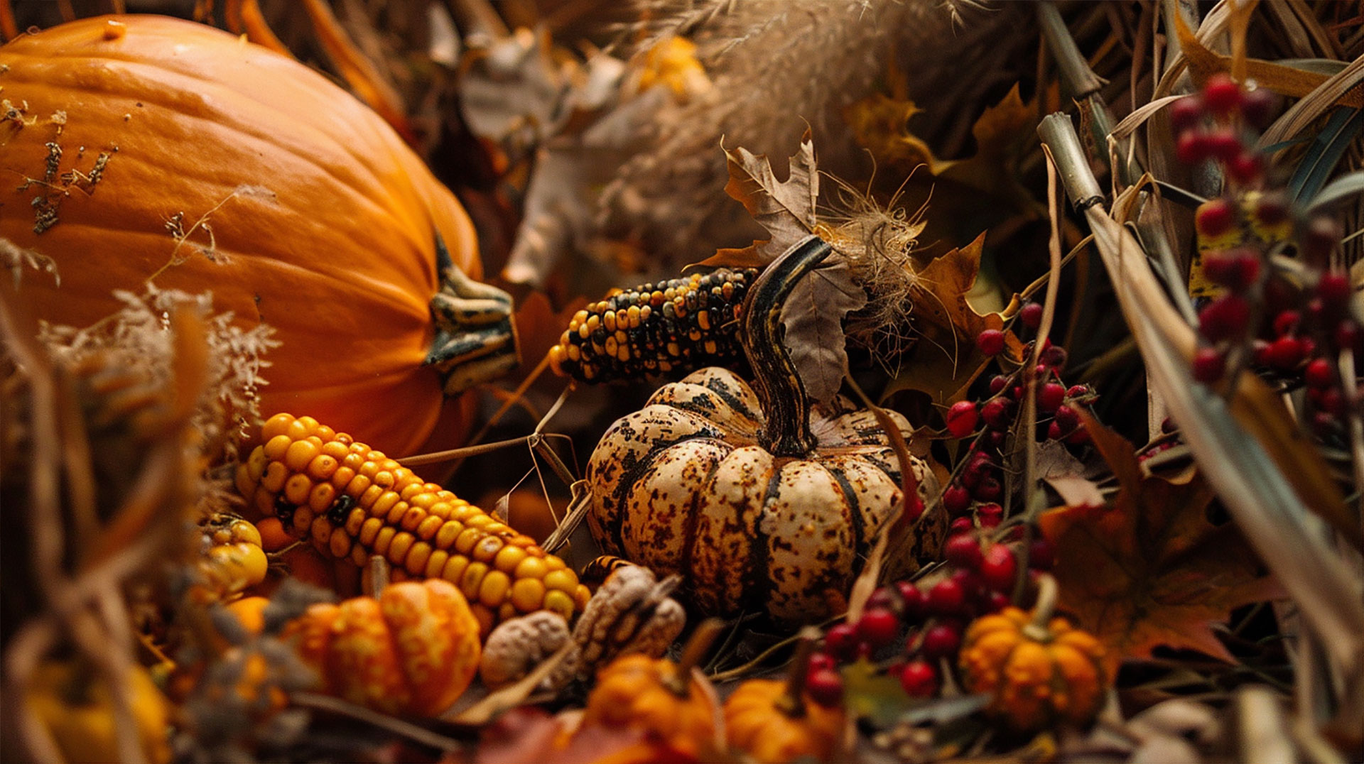 Nature's Bounty: Aesthetic Thanksgiving Desktop