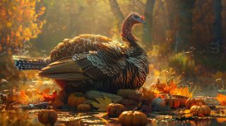 Golden Harvest: Aesthetic Thanksgiving Wallpaper