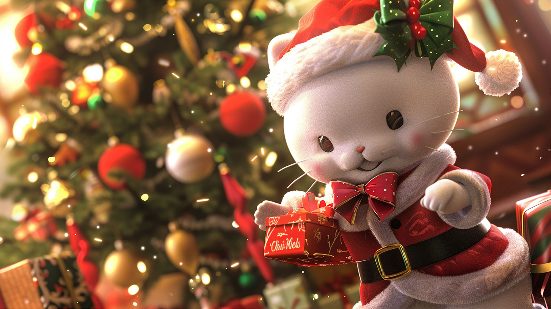 Anime Christmas Hello Kitty Wallpaper in Ultra HD