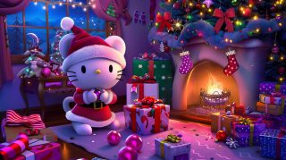 Download Free Anime Christmas Hello Kitty Wallpapers