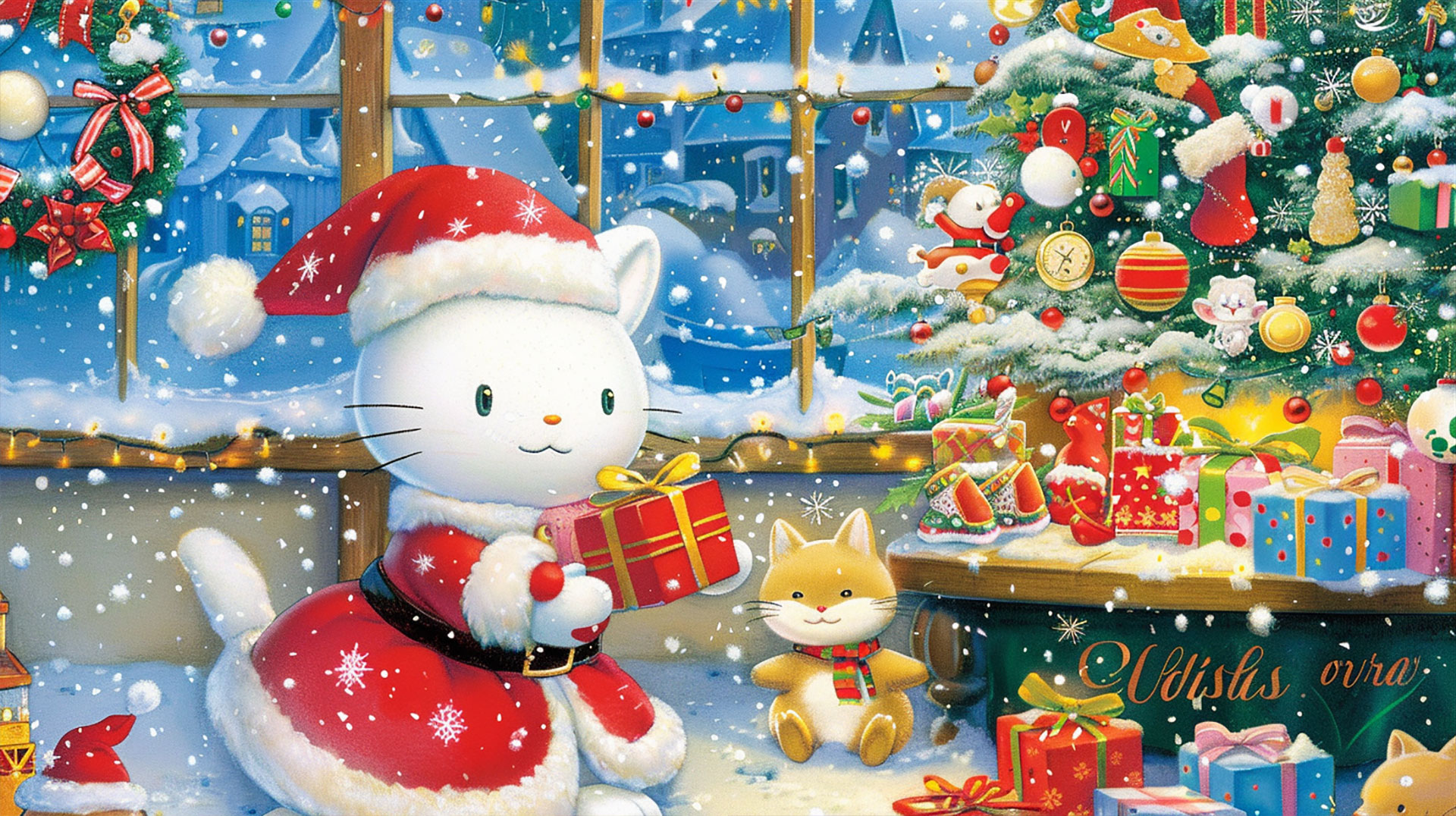 Anime Christmas Hello Kitty Wallpaper in HD