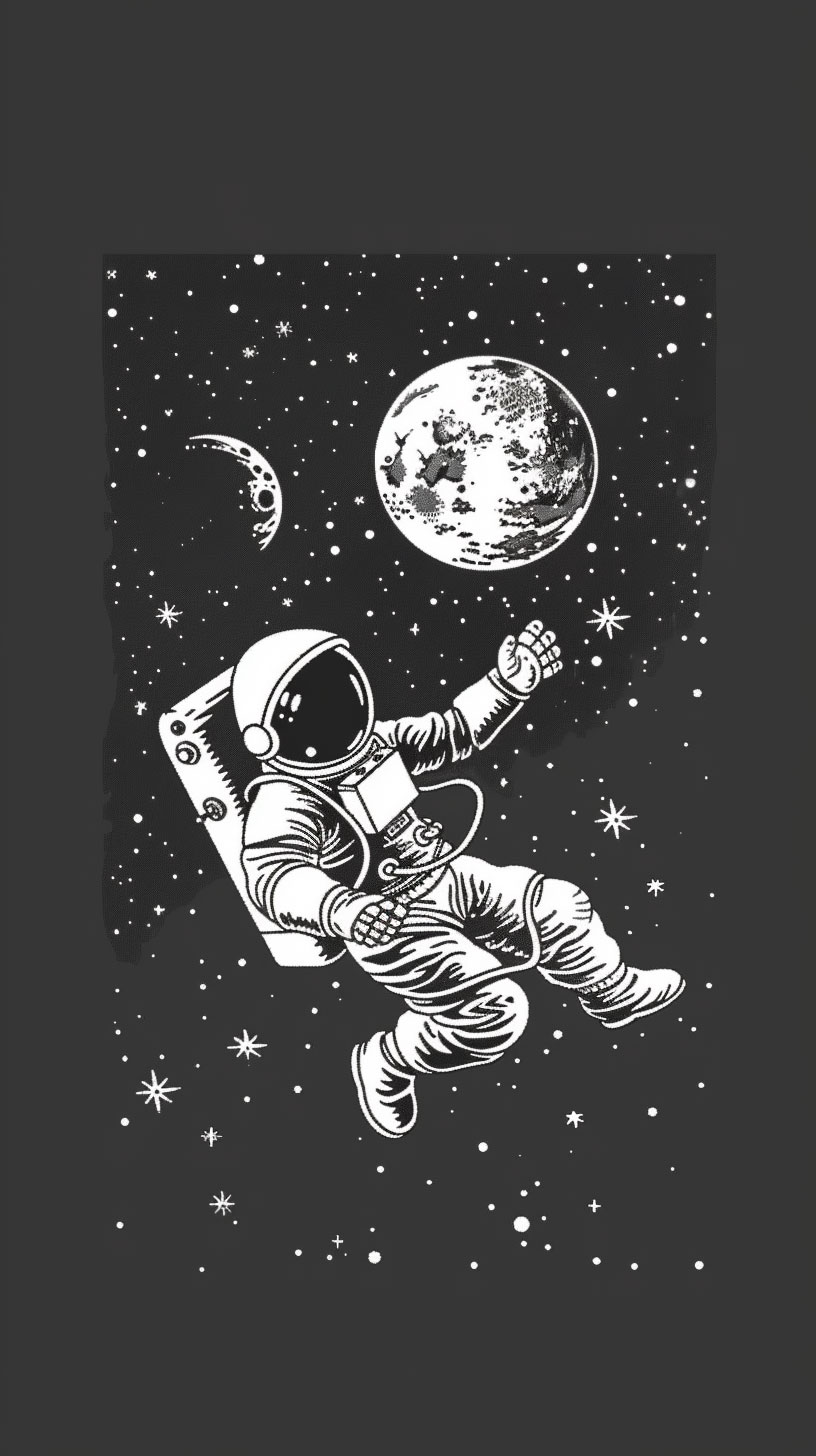 Breathtaking Astronaut Digital Backgrounds for Galaxy Phones