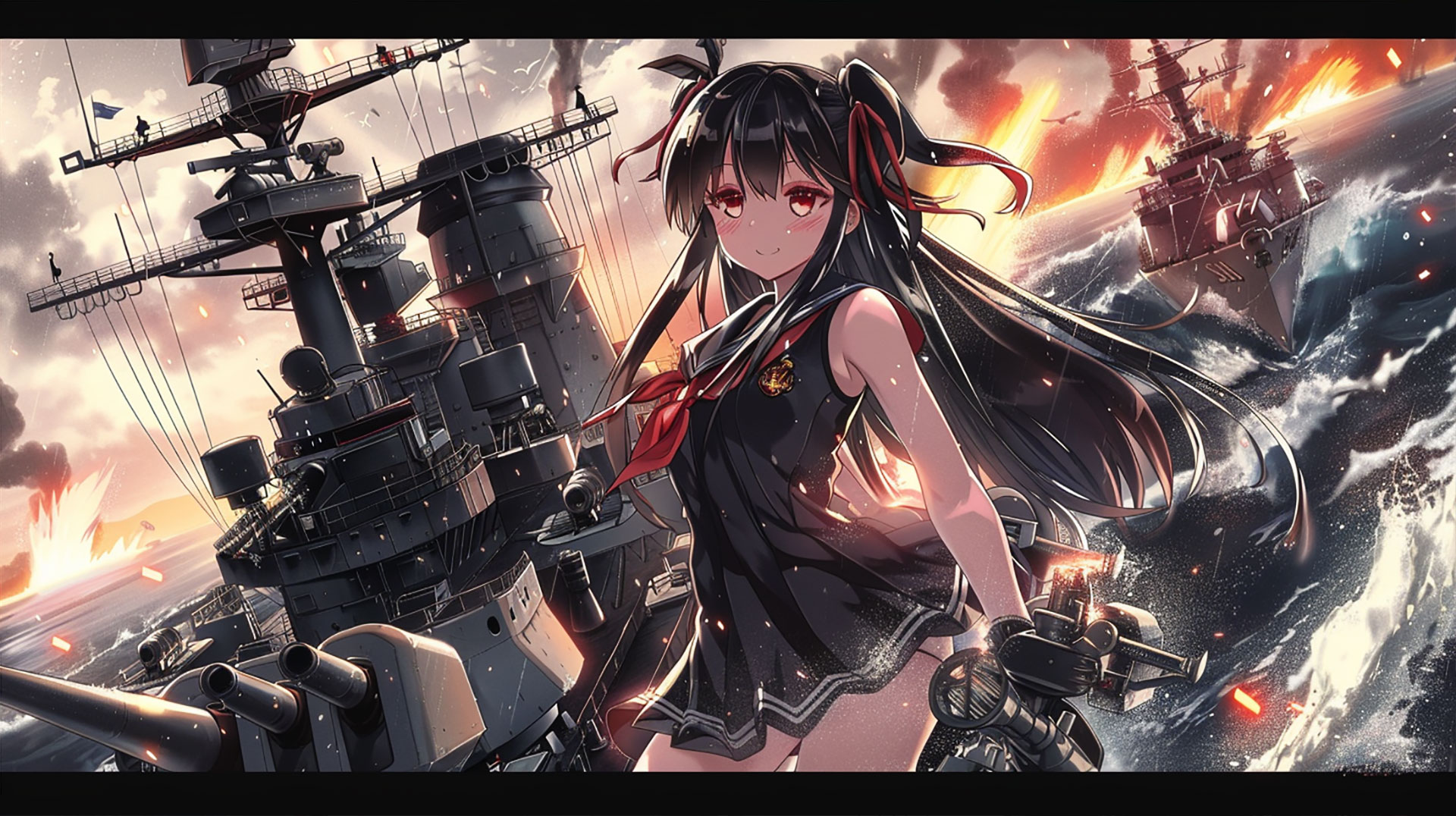 Epic Azur Lane Kizuna AI: 4K Gaming Wallpaper