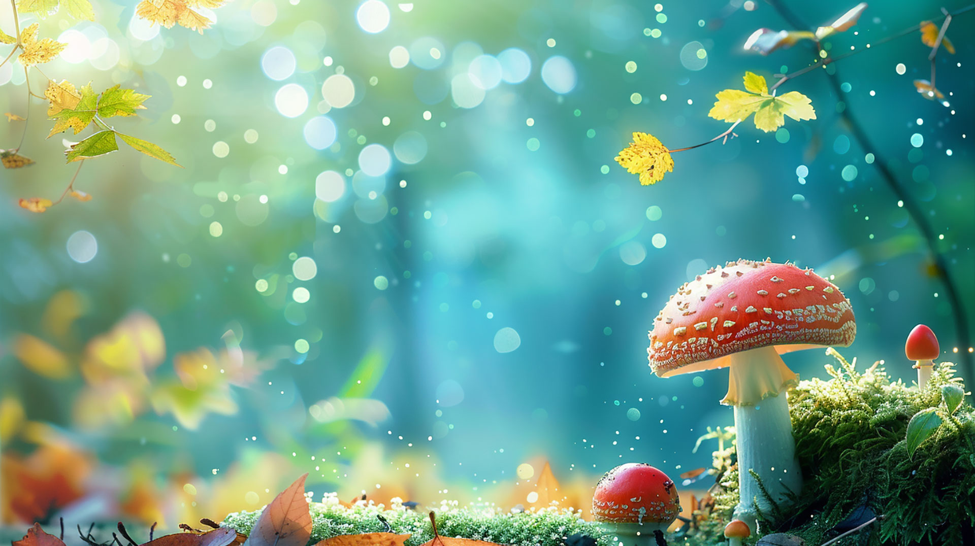 Cute Mushroom 1920x1080 Desktop Wallpaper