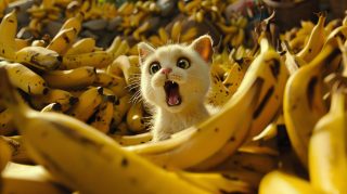 Banana Cat Meme Wallpaper Download