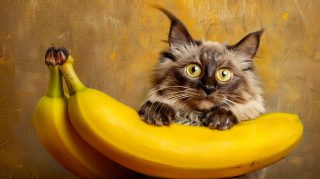 Adorable Banana Cat Meme Wallpaper HD