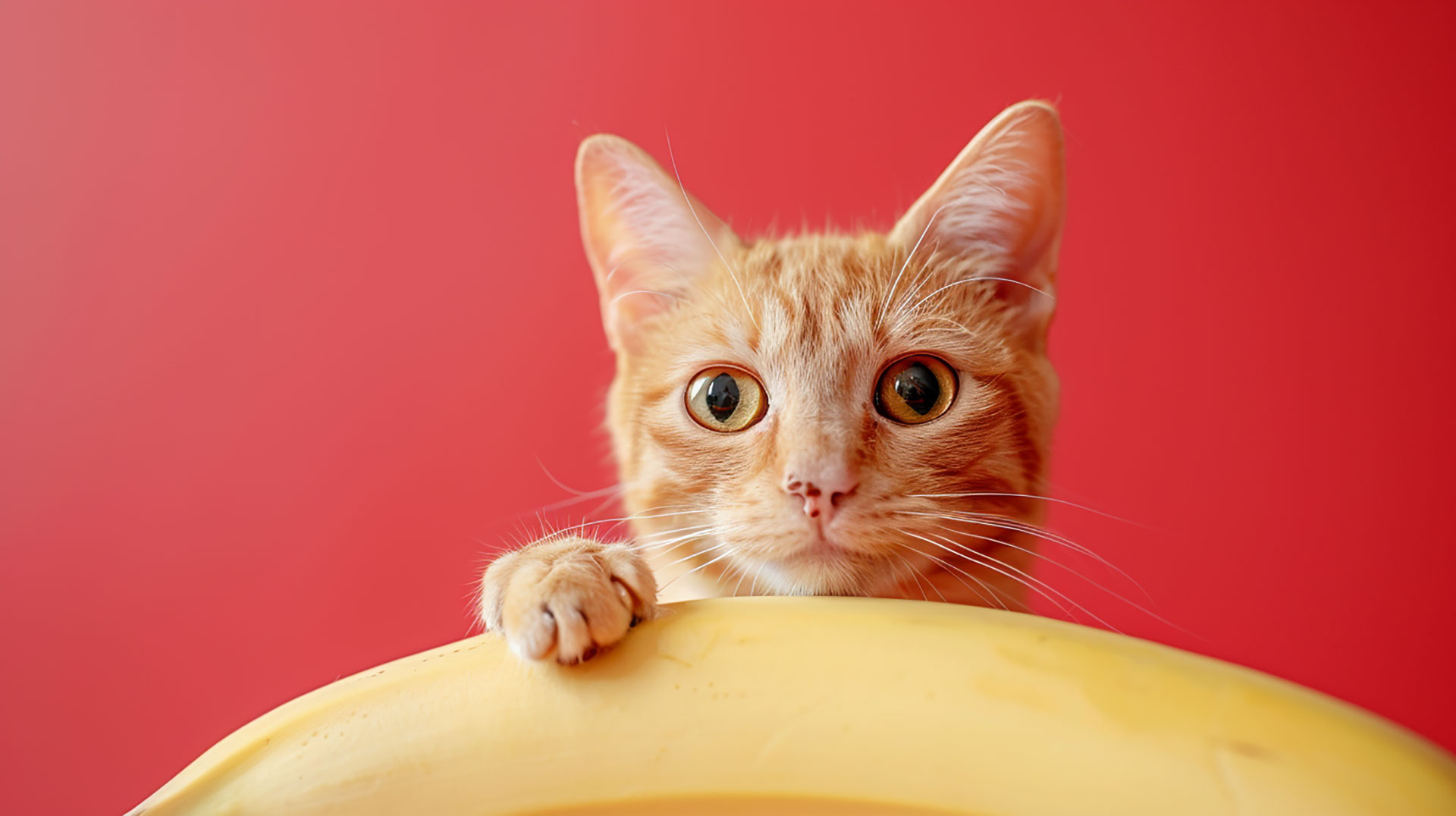 Banana Cat 4K Wallpaper for Desktop