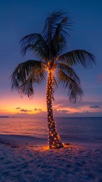 Stunning Beach Christmas Wallpapers for iPhone Users