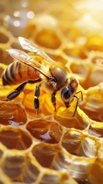 Vibrant Bee Pictures: Perfect Mobile Wallpaper Download