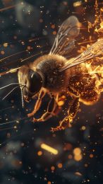 Colorful Bee Images for Stunning 9:16 Mobile Backgrounds