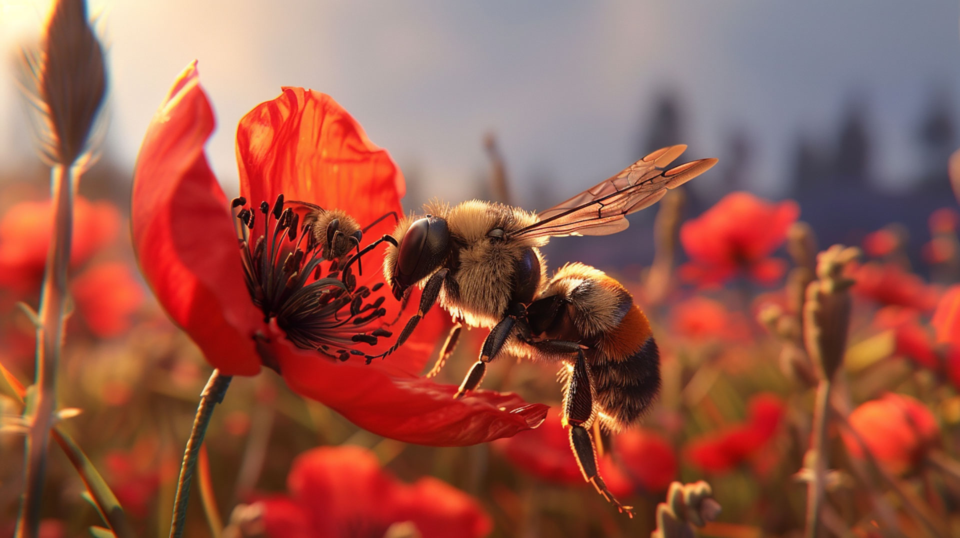 16:9 Bee Wallpapers: Brighten Your Desktop with Nature