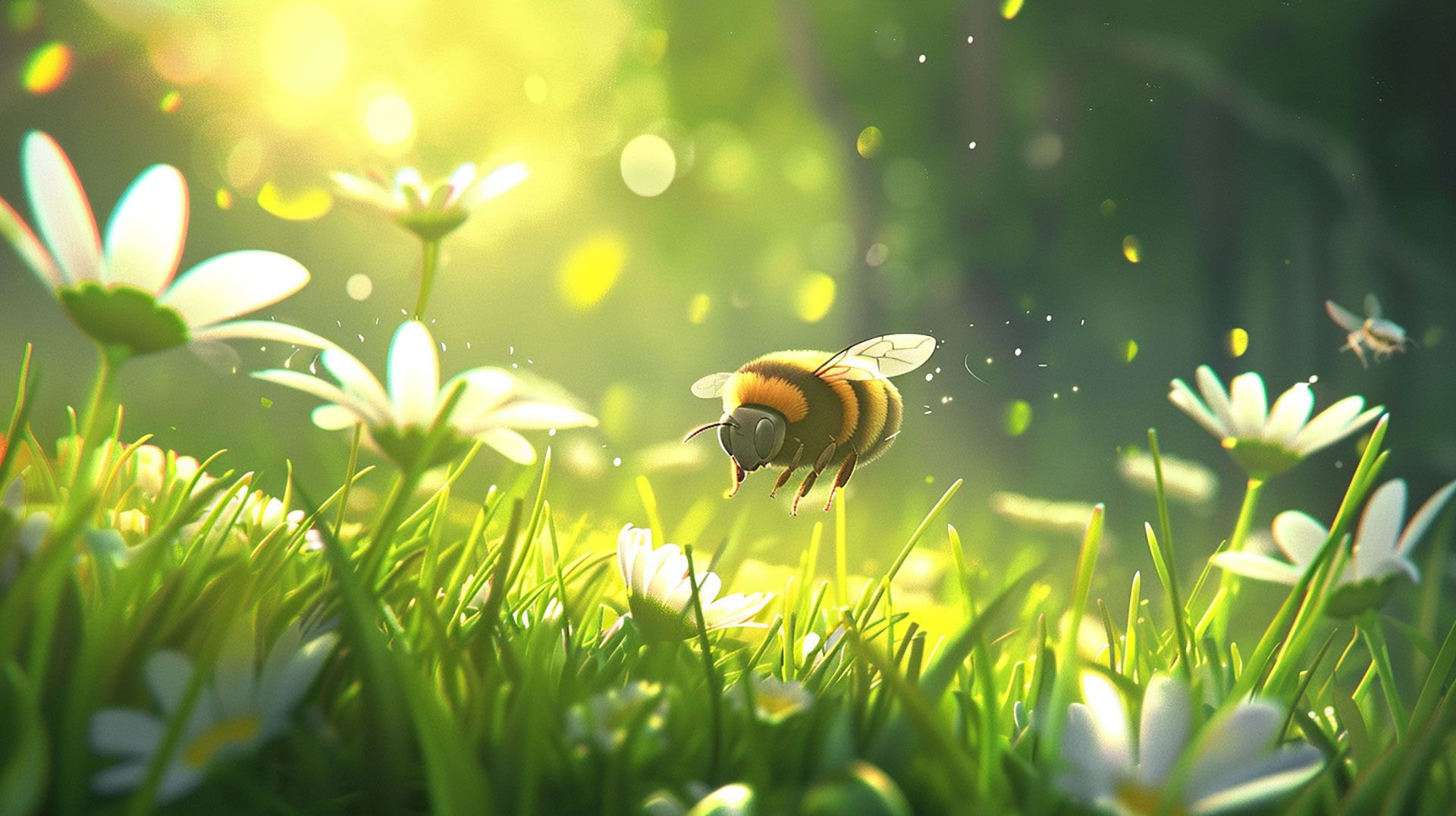 The Art of AI: Designing a Bee-Wallpaper Logo in HD