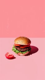 Download Free Beef Burger Digital Background