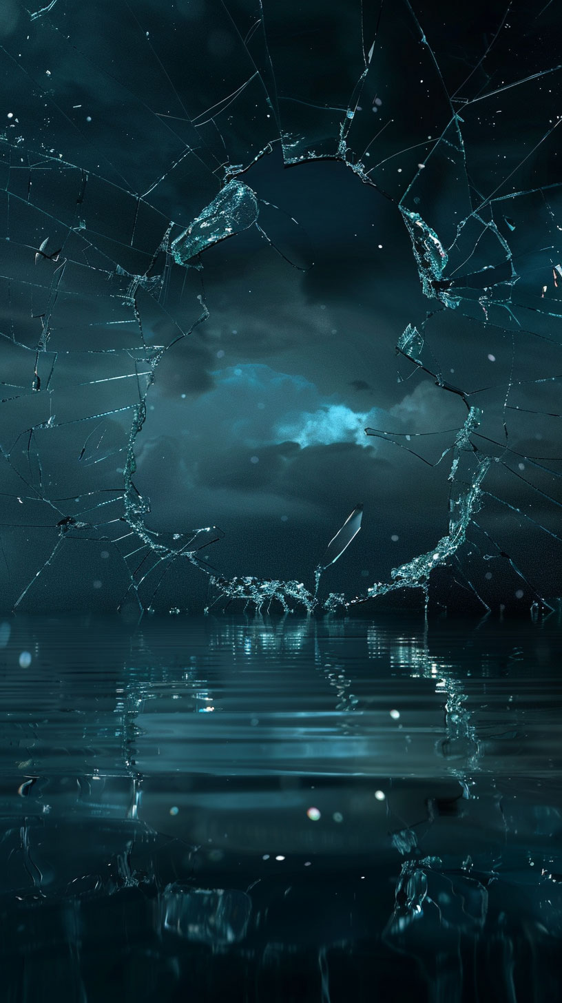 Broken Phone Screen Wallpaper for iPhone and Android