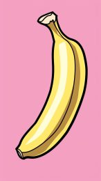 Ultra HD cartoon banana wallpaper for smartphones