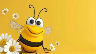 Cartoon Bee Wallpaper: Free Ultra HD Backgrounds