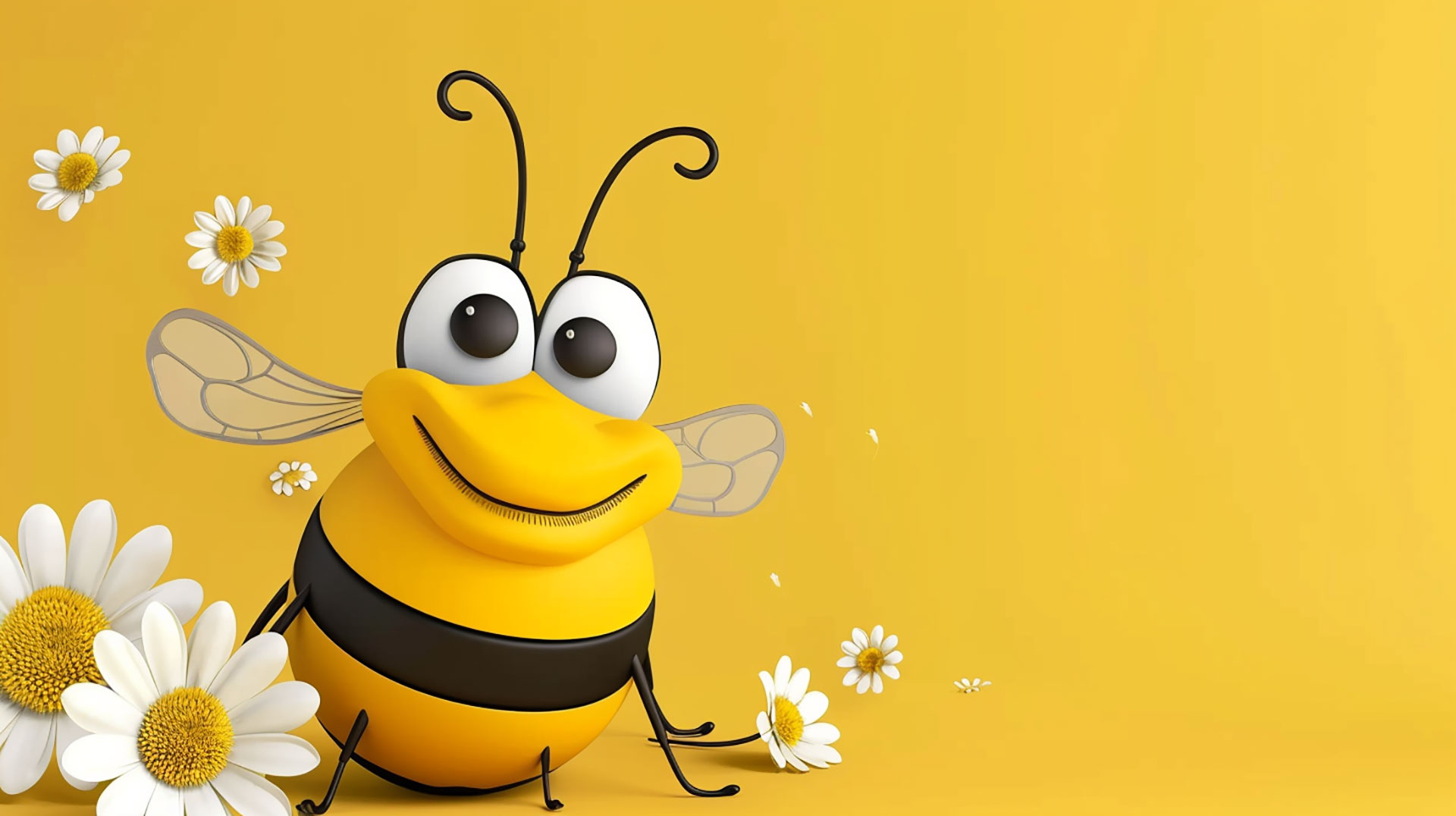 Cartoon Bee Wallpaper: Free Ultra HD Backgrounds