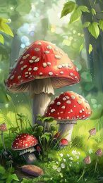 Colorful Mushroom Photos for Your HD Mobile Wallpaper