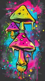 HD Trippy Mushroom Images for Your Mobile Screen