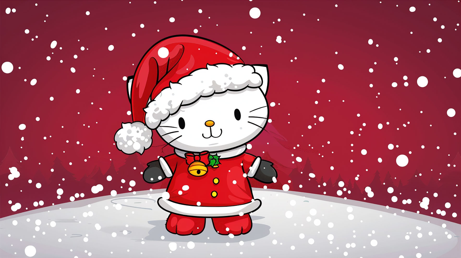 Download Free Christmas Hello Kitty Wallpapers