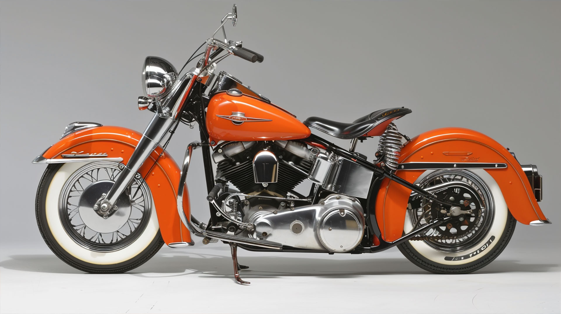 High-Resolution Classic Harley Davidson Motorcycles Wallpaper