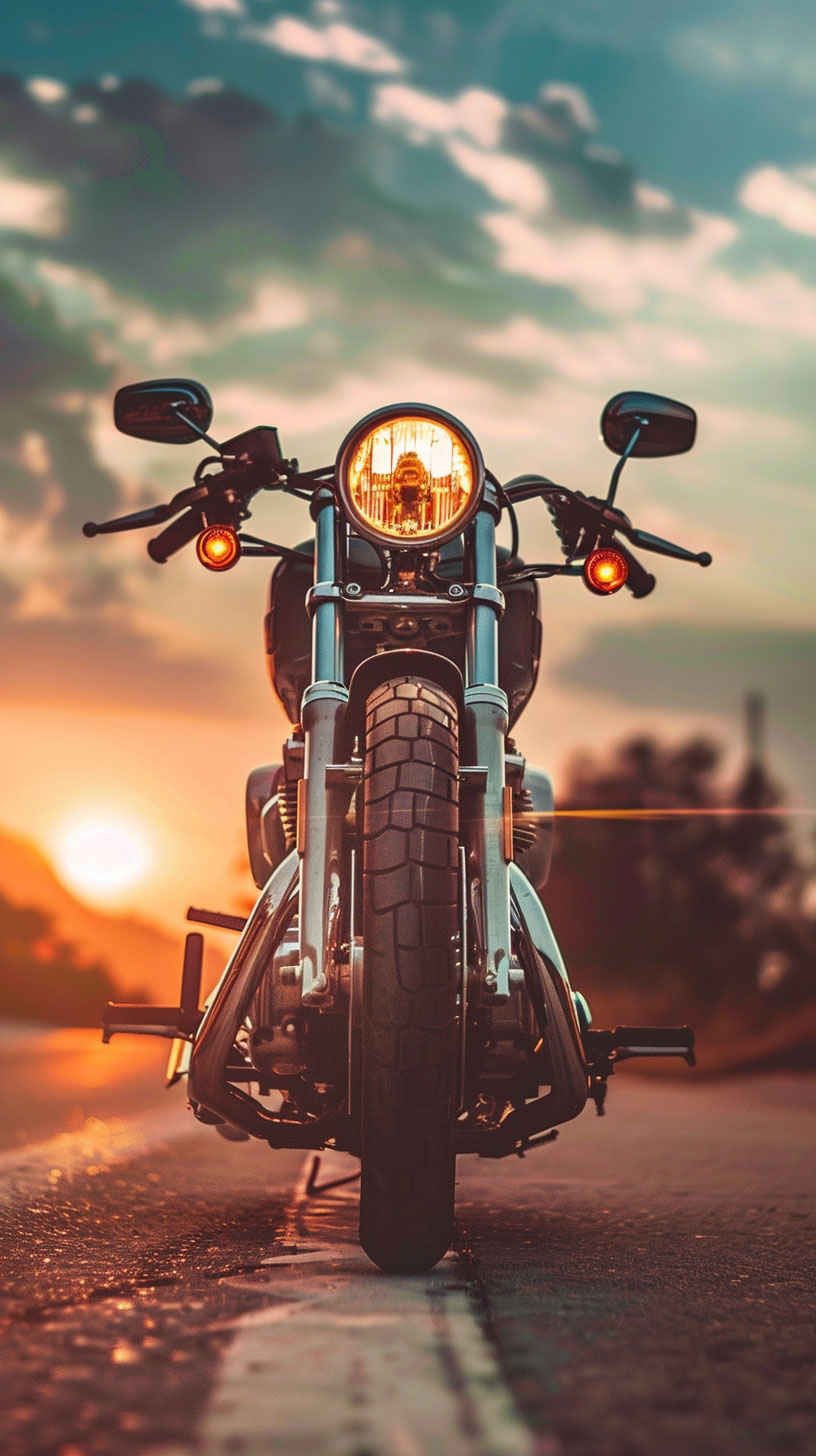 Retro Harley Davidson Motorcycles Mobile Wallpaper