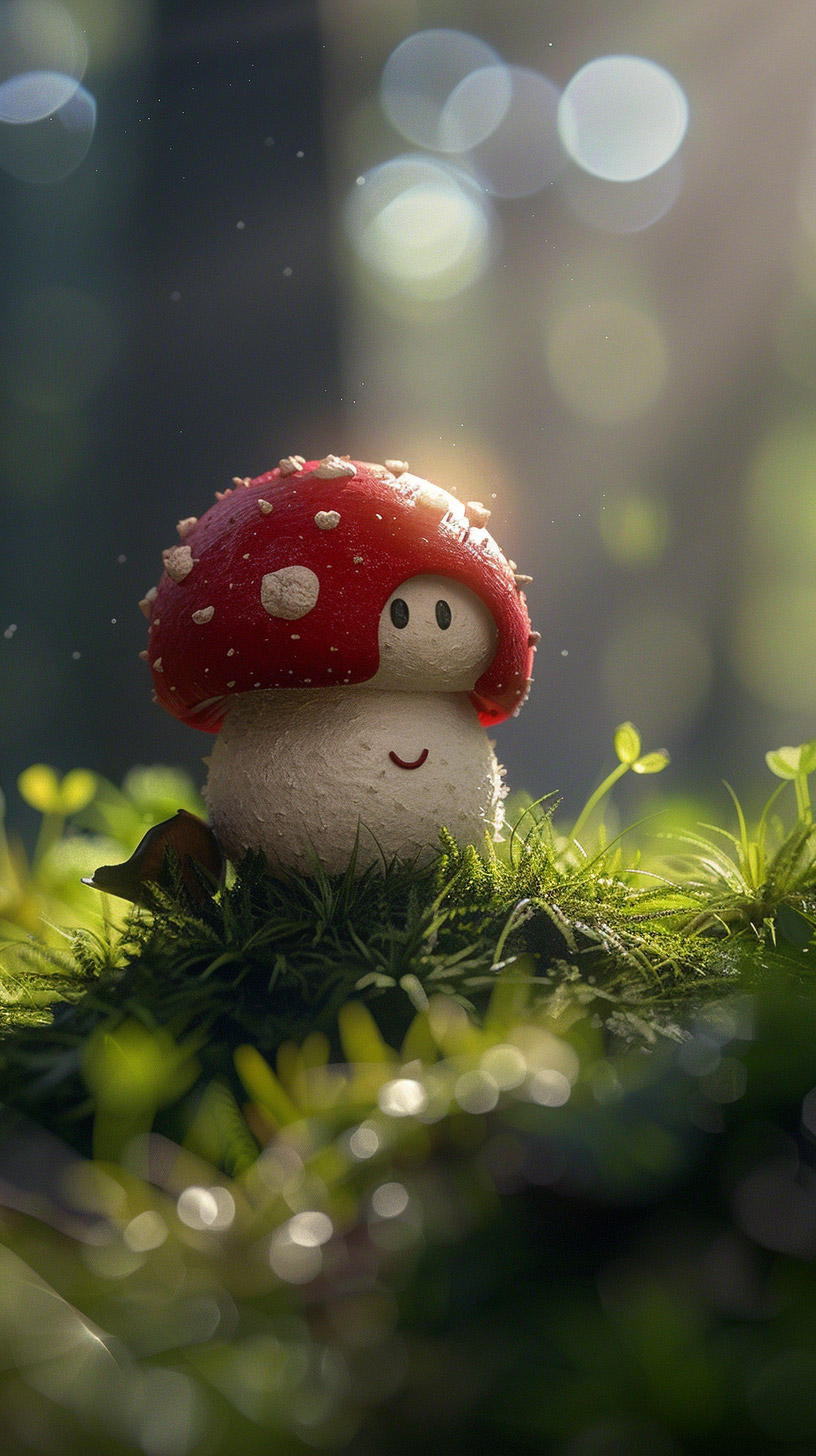 Cool Mushroom Mobile Wallpaper for iPhone and Android