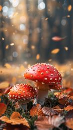 Unique Mushroom Pictures for Vibrant Mobile Wallpapers